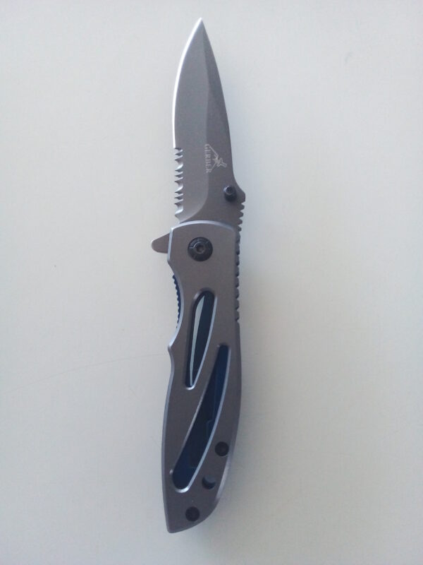 Gerber large pocket knife- Grey blue